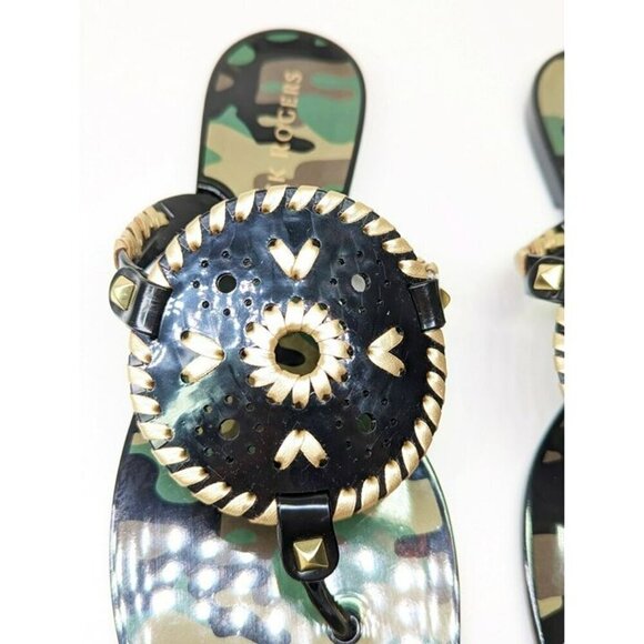 Jack Rogers Georgica Women's Jelly Camouflage Thong Sandals Size 9 (MSRP $60) - Picture 4 of 7